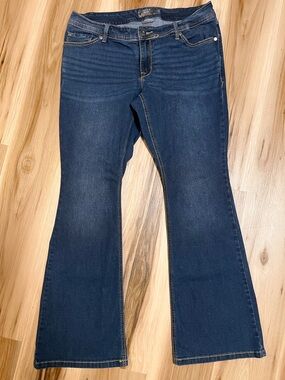 Torrid Womens Jeans Size 12 Regular 12R Luxe Slim Boot Cut Dark Wash Stretch